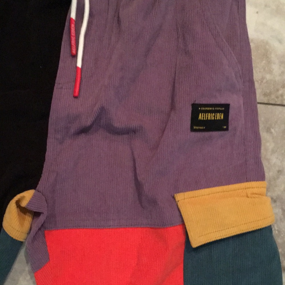 Aelfric eden multi color corduroy skater Street gear pants NWOT - Picture 8 of 12